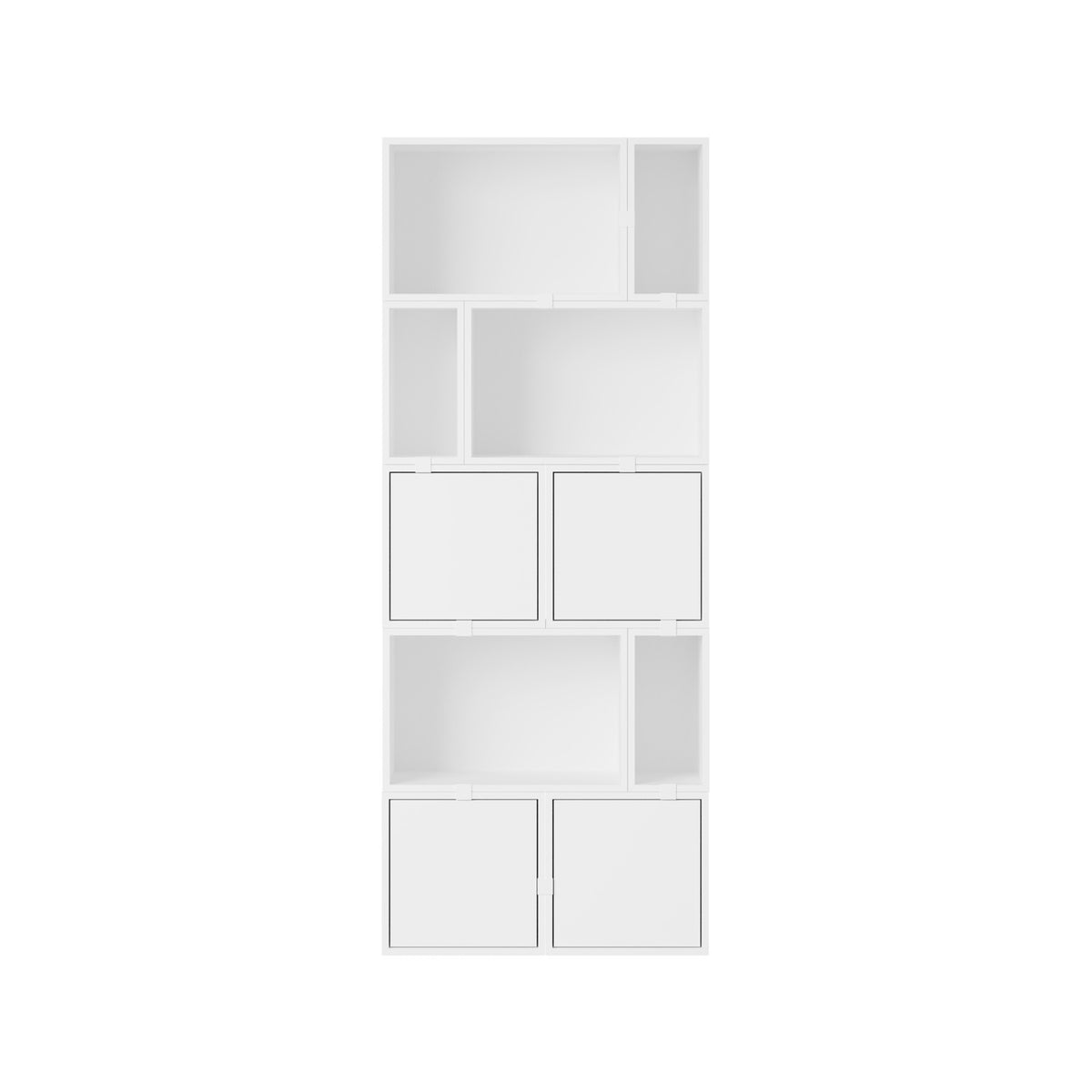 Stacked Bookcase - Configuration 8, White - Shelving - Muuto