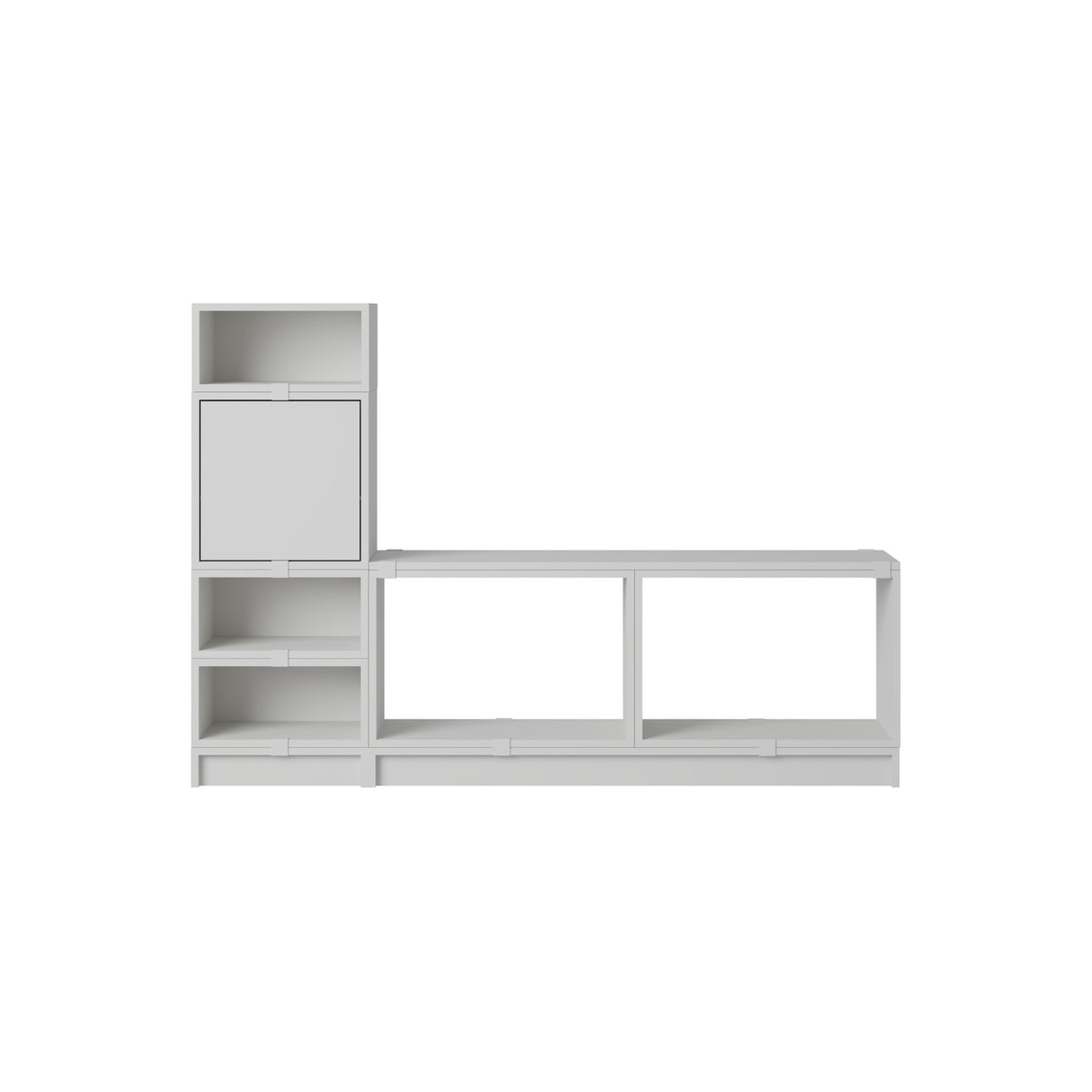 Stacked Hallway Storage - Configuration 1, Grey - Shelving - Muuto
