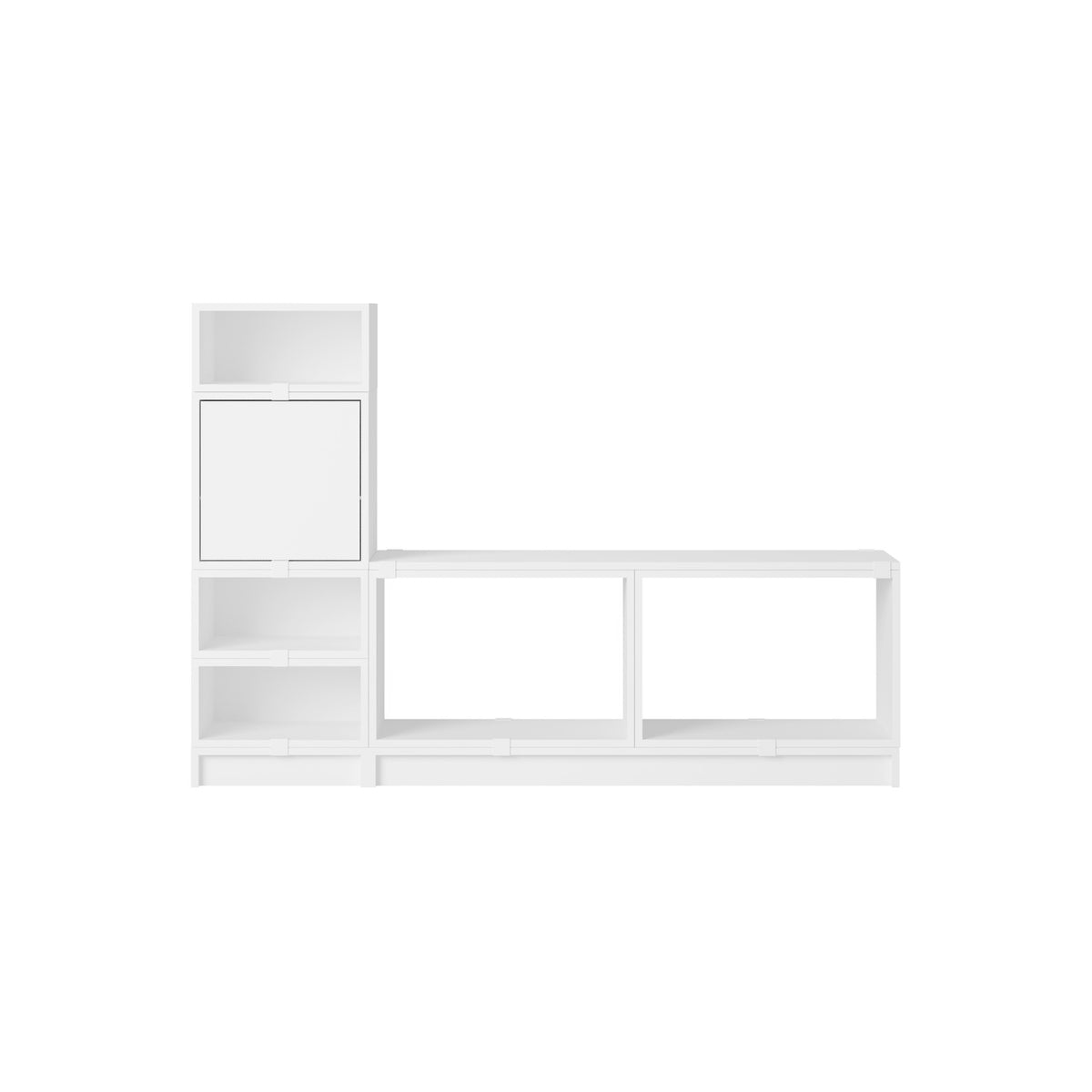 Stacked Hallway Storage - Configuration 1, White - Shelving - Muuto