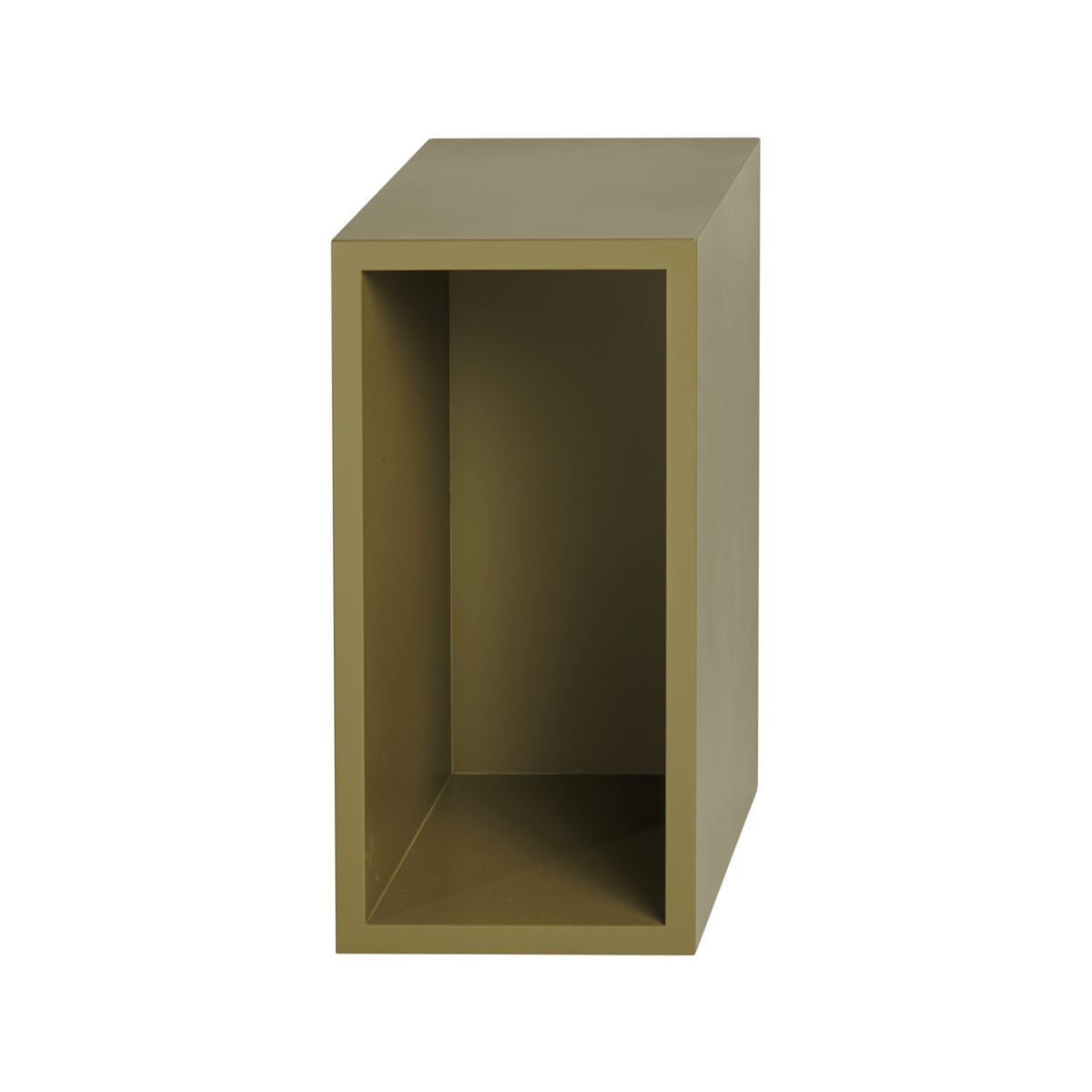 Stacked Module - With Backboard, Small, Brown Green - Shelving - Muuto
