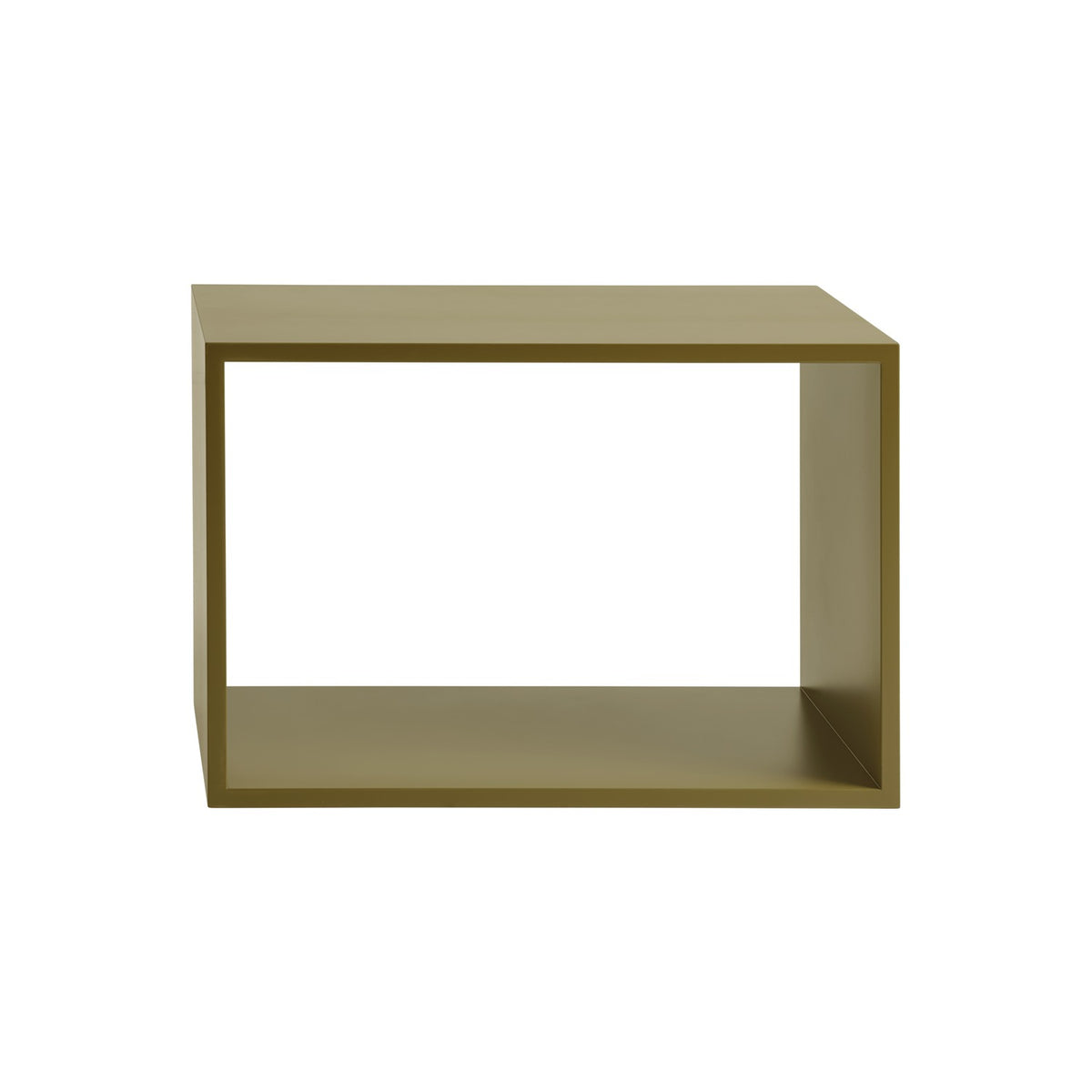 Stacked Module - Open, Large, Brown Green - Shelving - Muuto