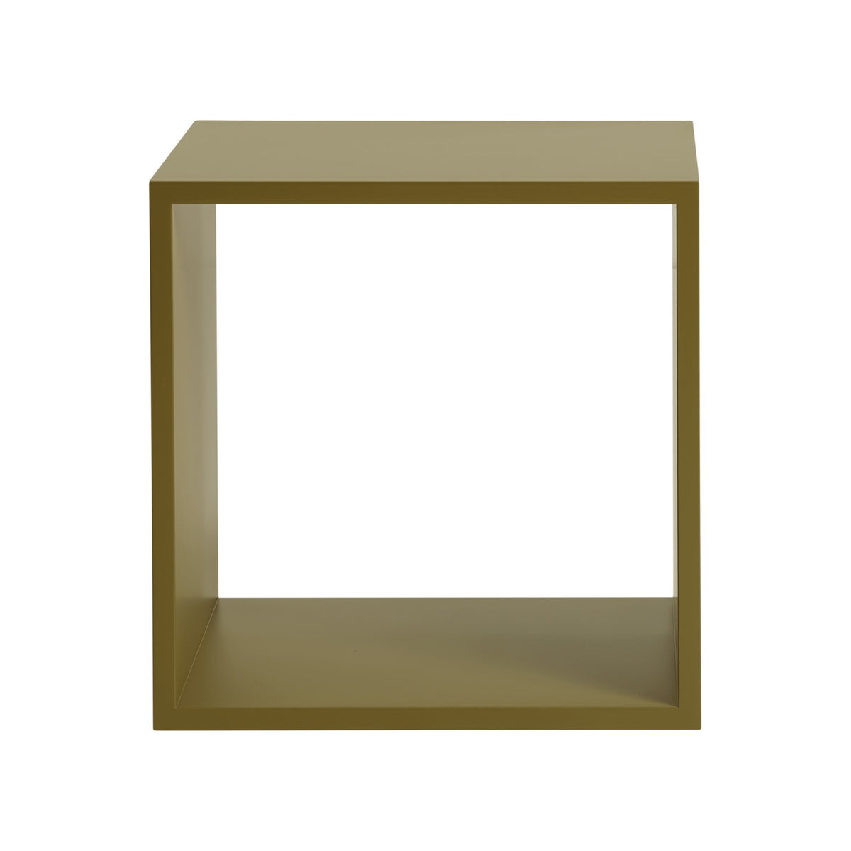 Stacked Module - Open, Medium, Brown Green - Shelving - Muuto