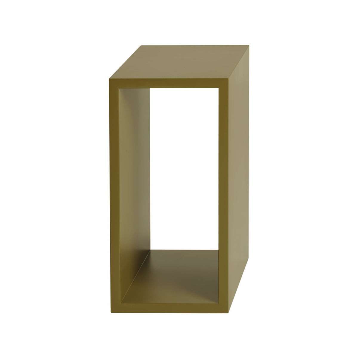 Stacked Module - Open, Small, Brown Green - Shelving - Muuto