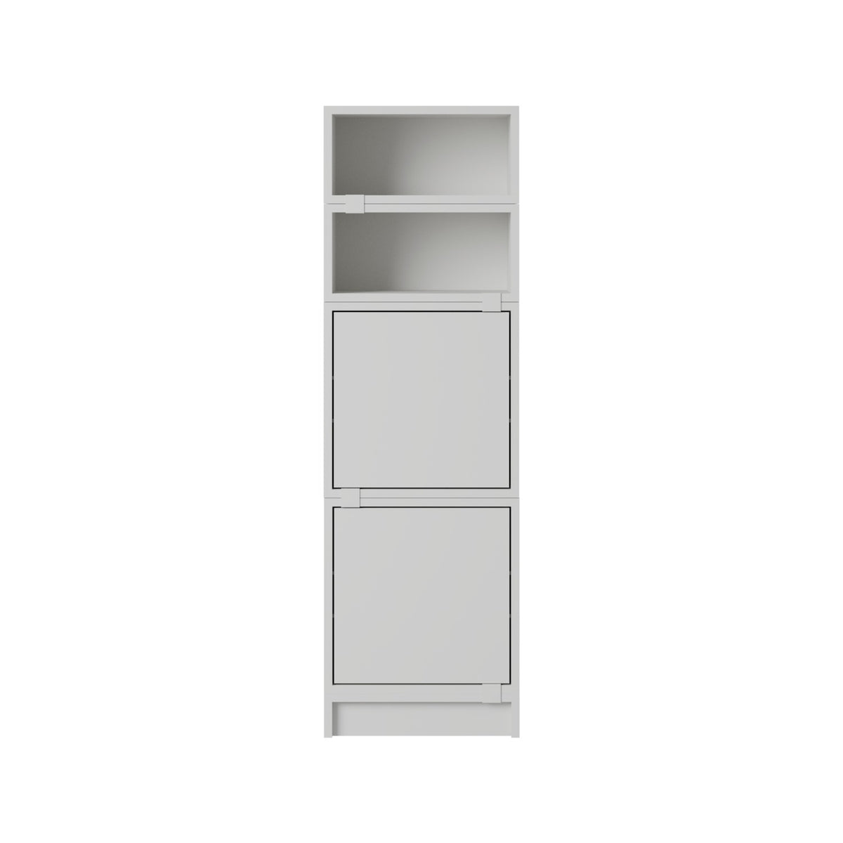 Stacked Office Storage - Configuration 4, Grey - Shelving - Muuto