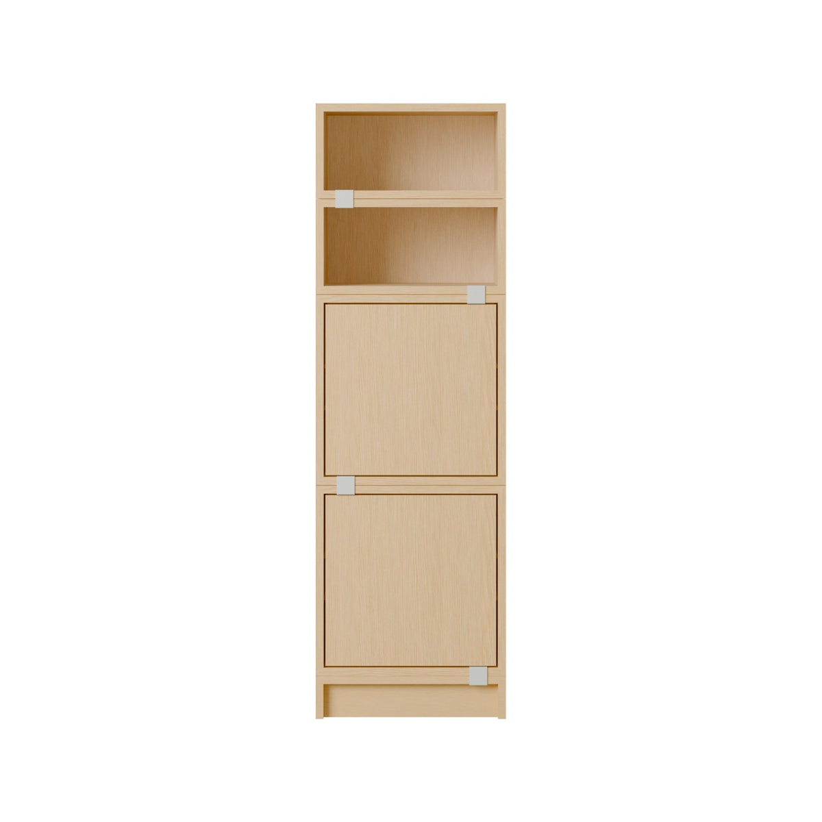 Stacked Office Storage - Configuration 4, Oak - Shelving - Muuto