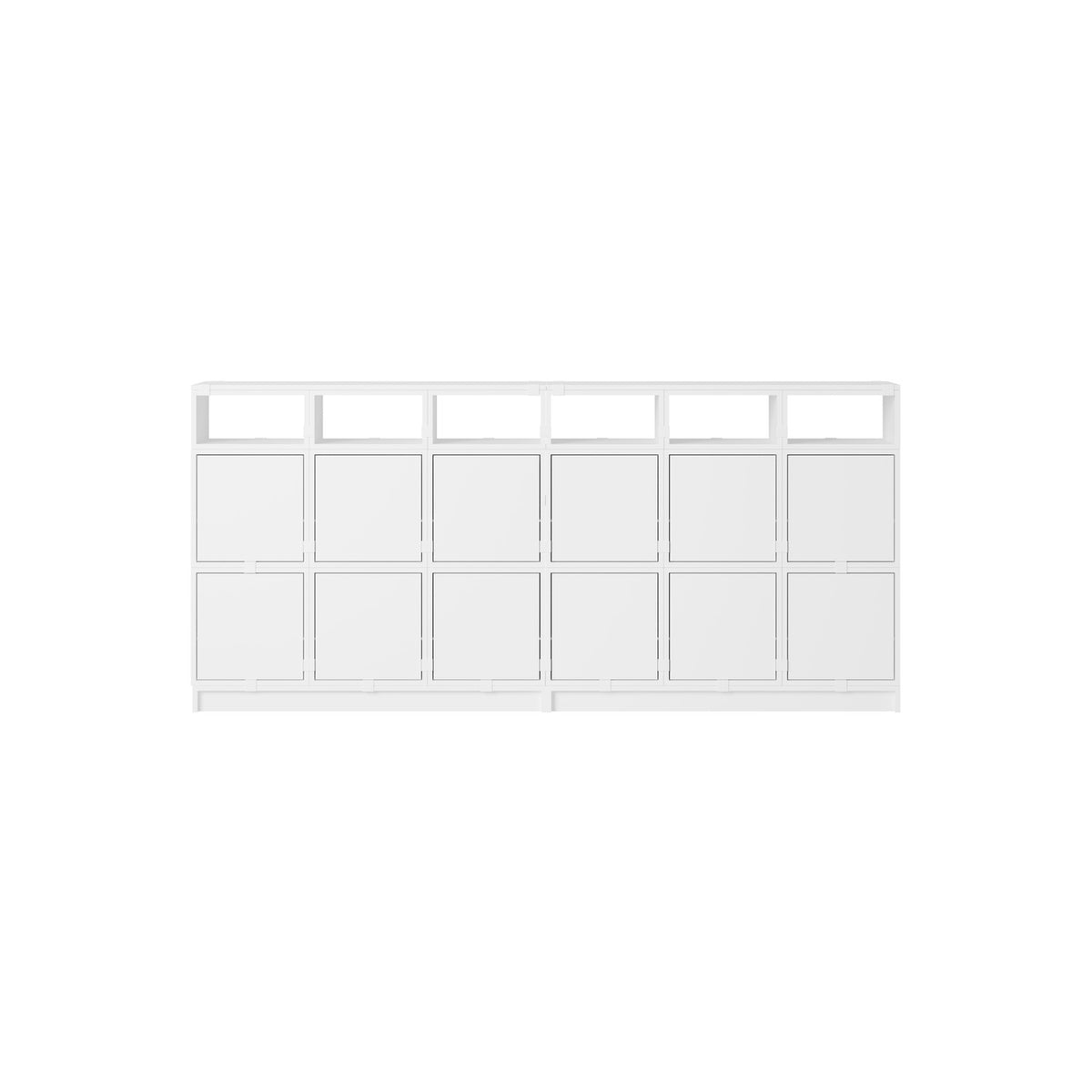 Stacked Sideboard - Configuration 1, White - Sideboard - Muuto