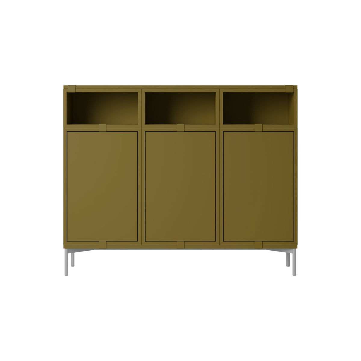 Stacked Sideboard - Configuration 3, Brown Green - Sideboard - Muuto