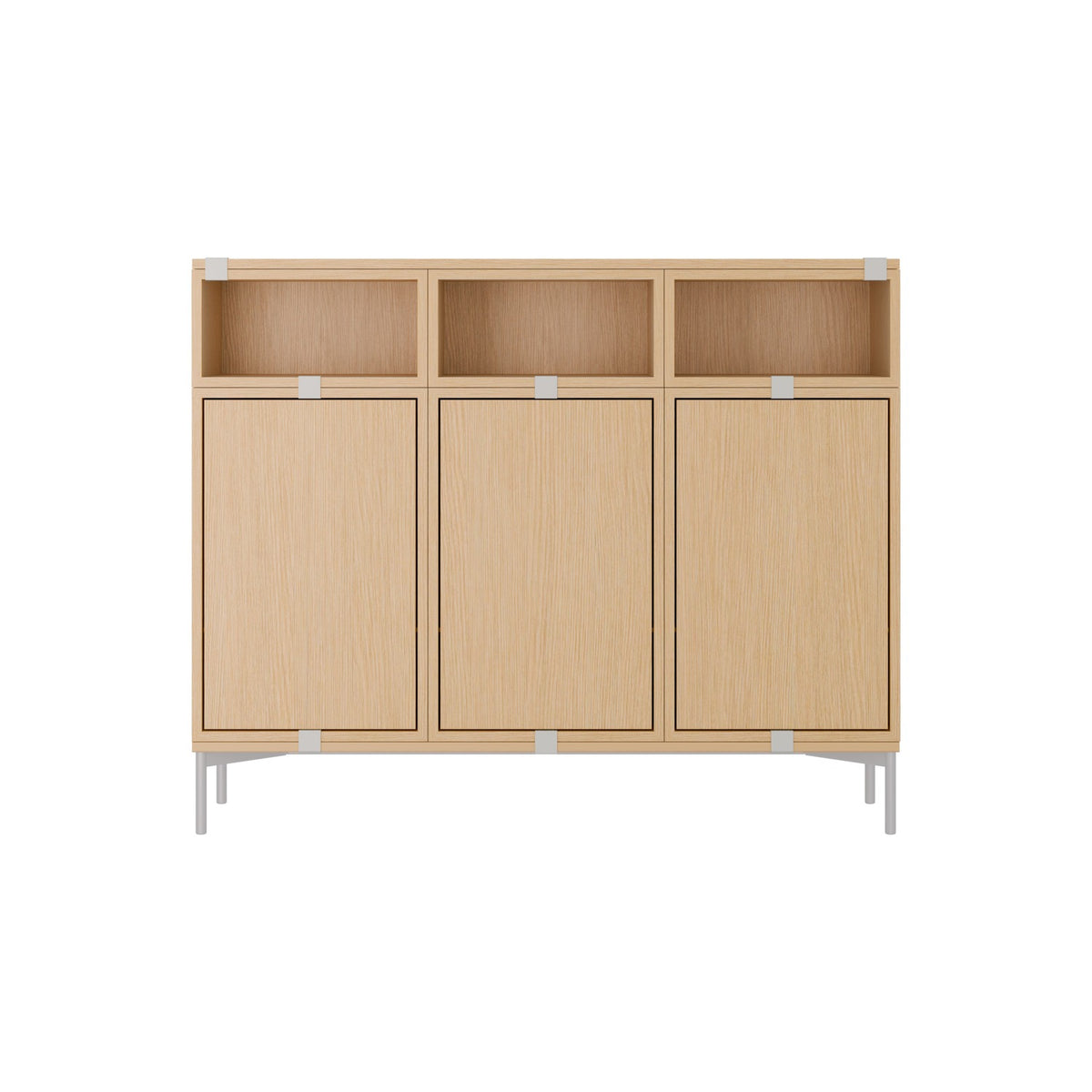 Stacked Sideboard - Configuration 3, Oak - Sideboard - Muuto