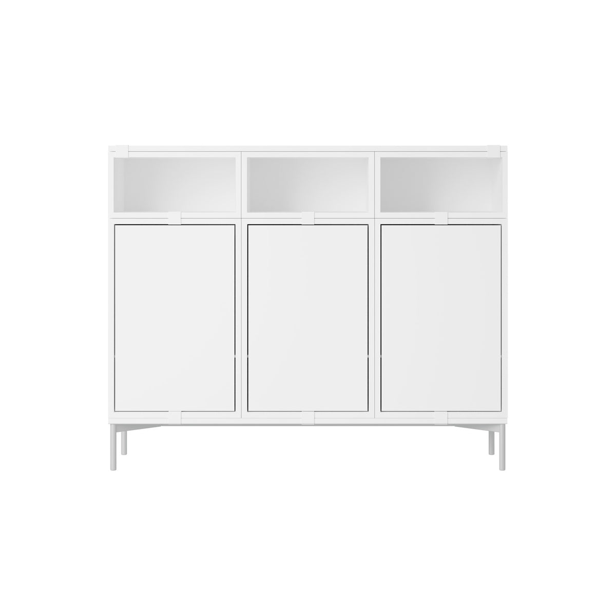 Stacked Sideboard - Configuration 3, White - Sideboard - Muuto