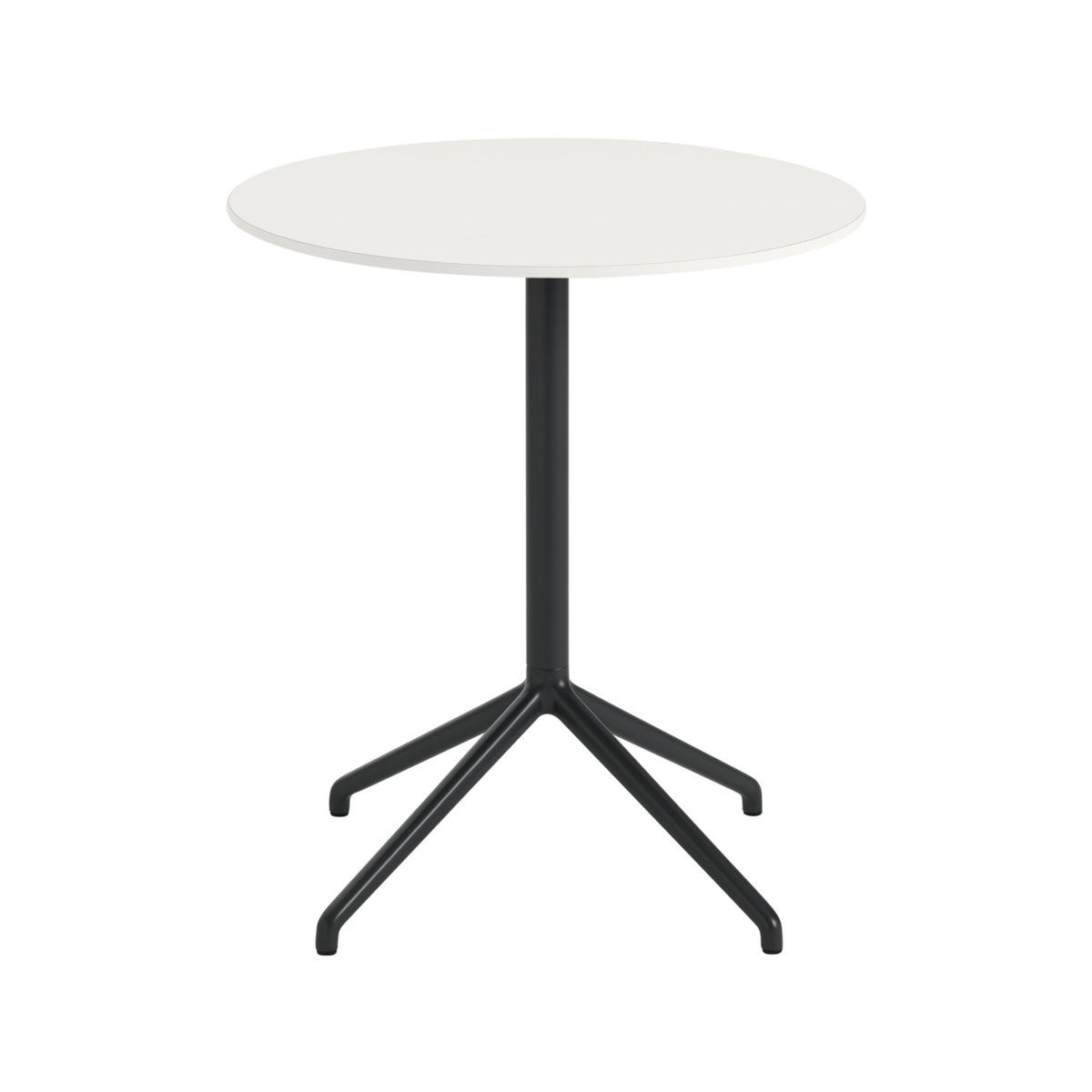 Still Café Table - Ø 65 cm, White Nanolaminate / Anthracite Black - Dining Tables - Muuto
