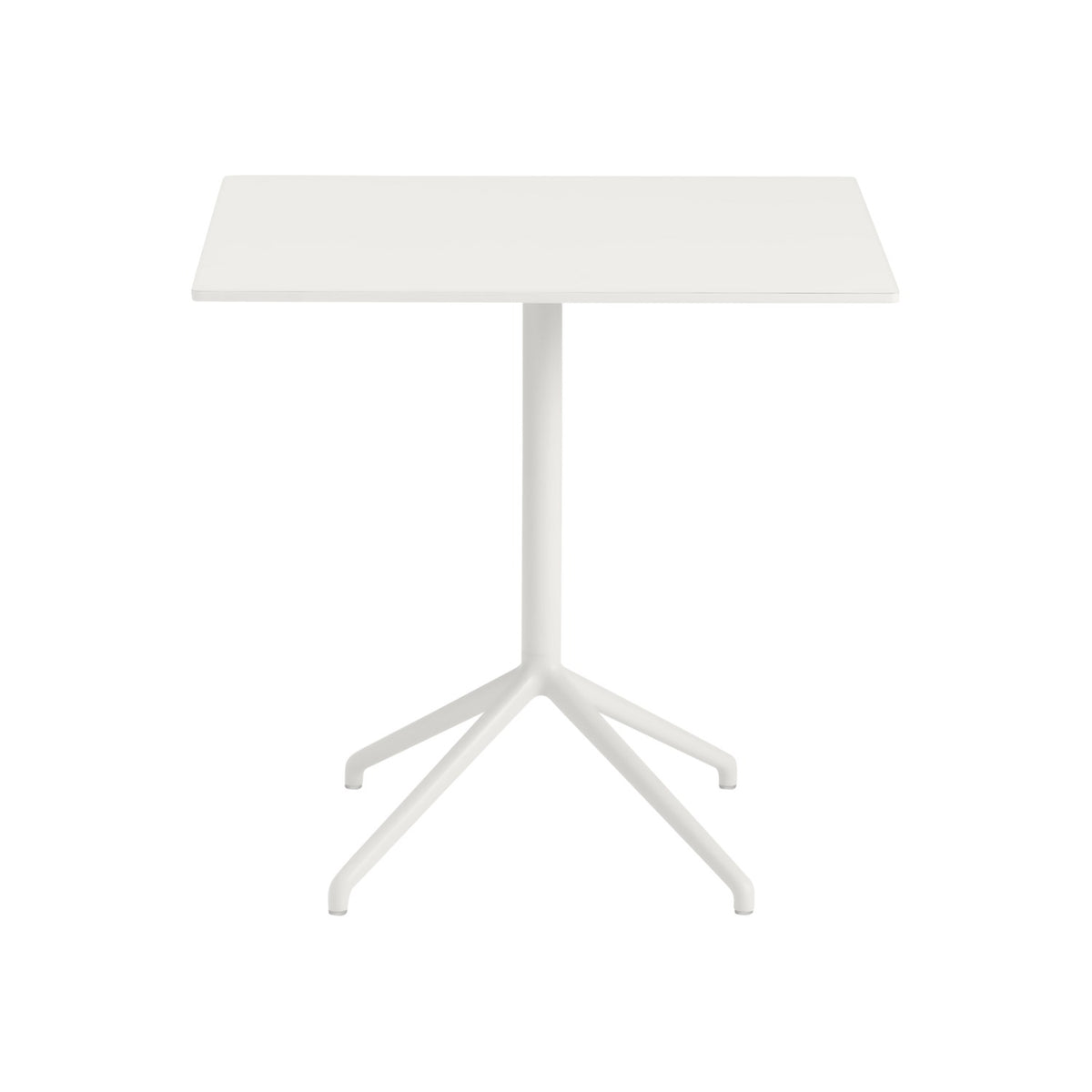 Still Café Table - 75 × 65 cm, White Nanolaminate / White - Dining Tables - Muuto