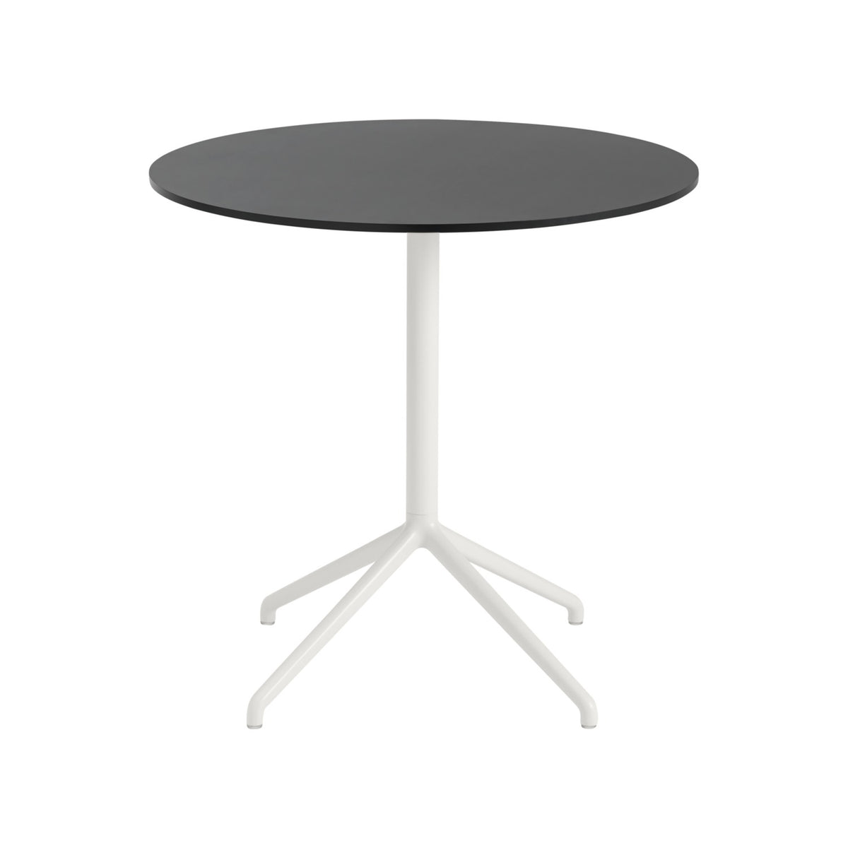 Still Café Table - Ø 75 cm, Black Nanolaminate / White - Dining Tables - Muuto