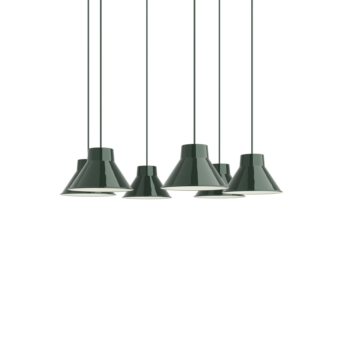 Top Pendant Cluster - Dark Green - Pendant Lights - Muuto
