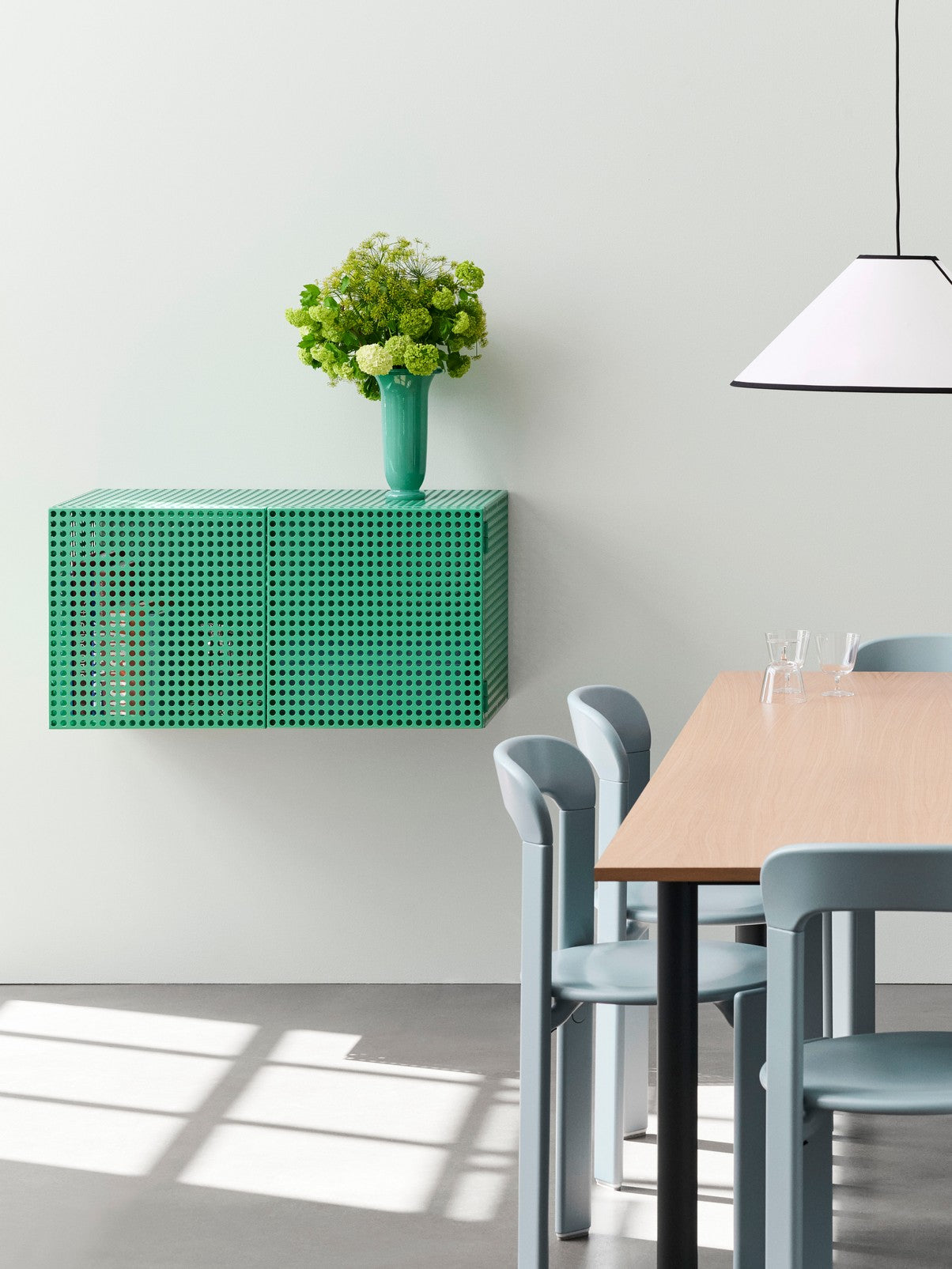 Perforated Cabinet Wall