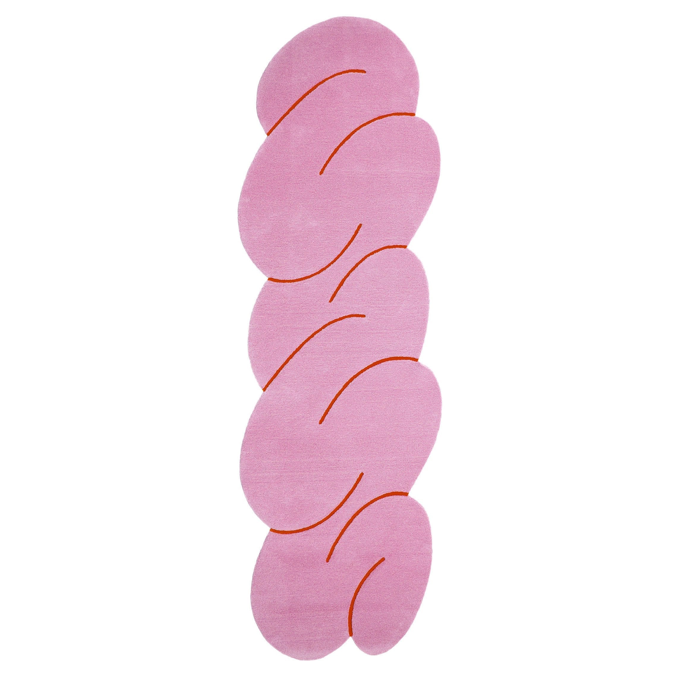 Pink Mélange Squiggle Rug