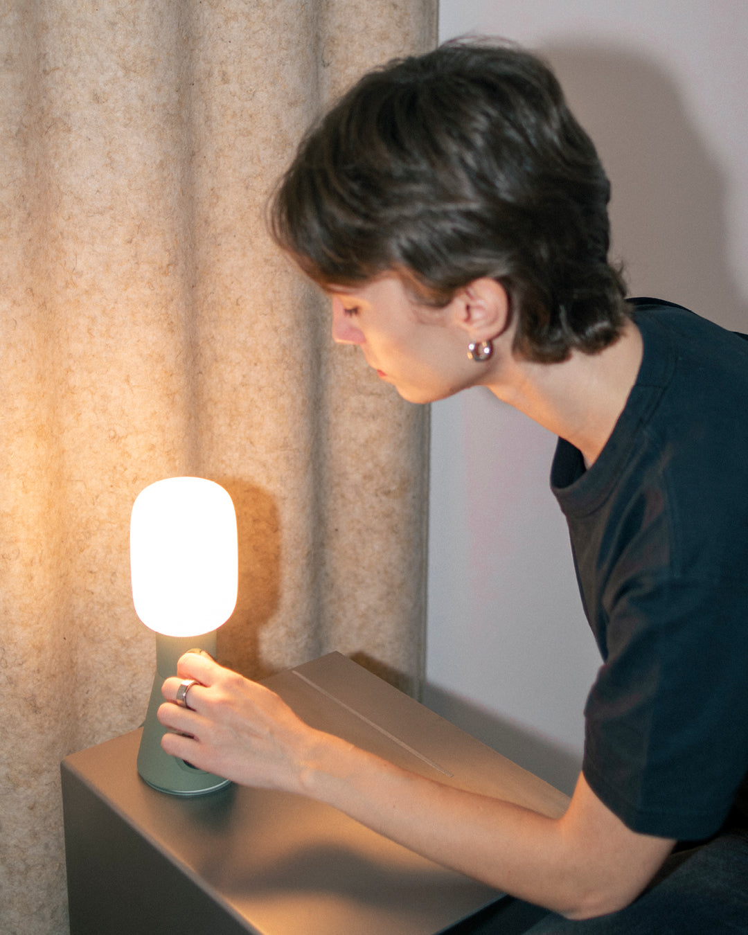 Plug-in Lamp - Mossy Green