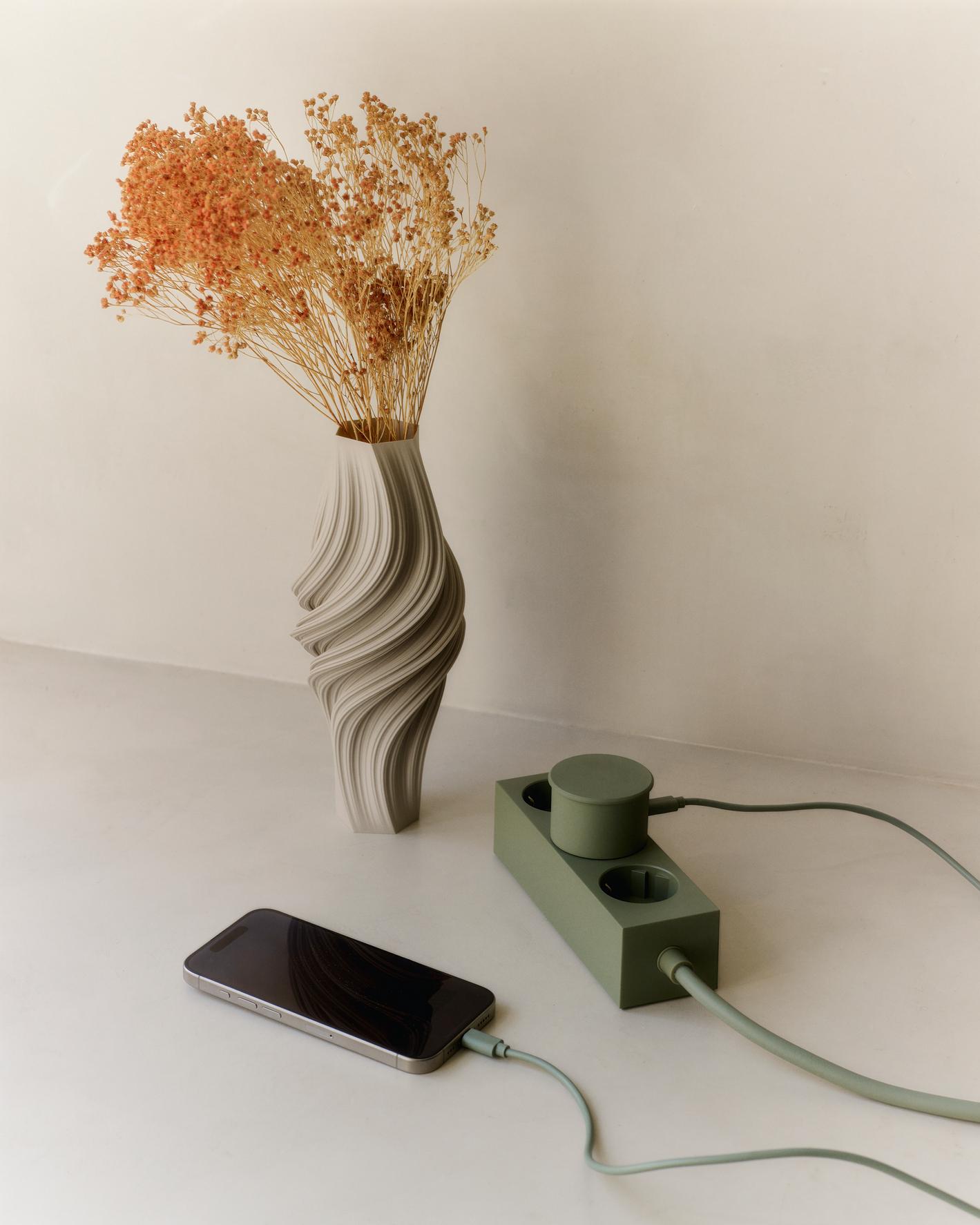 Power Adapter - Mossy Green