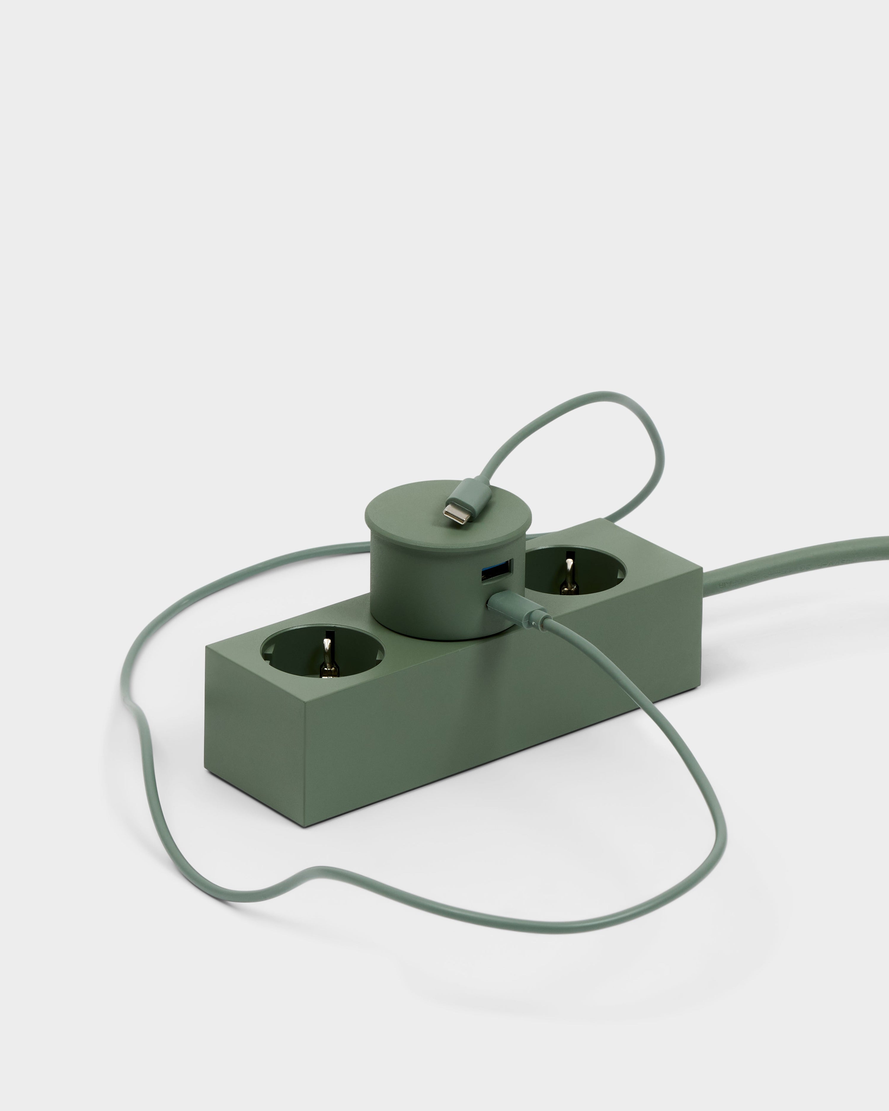 Power Adapter - Mossy Green