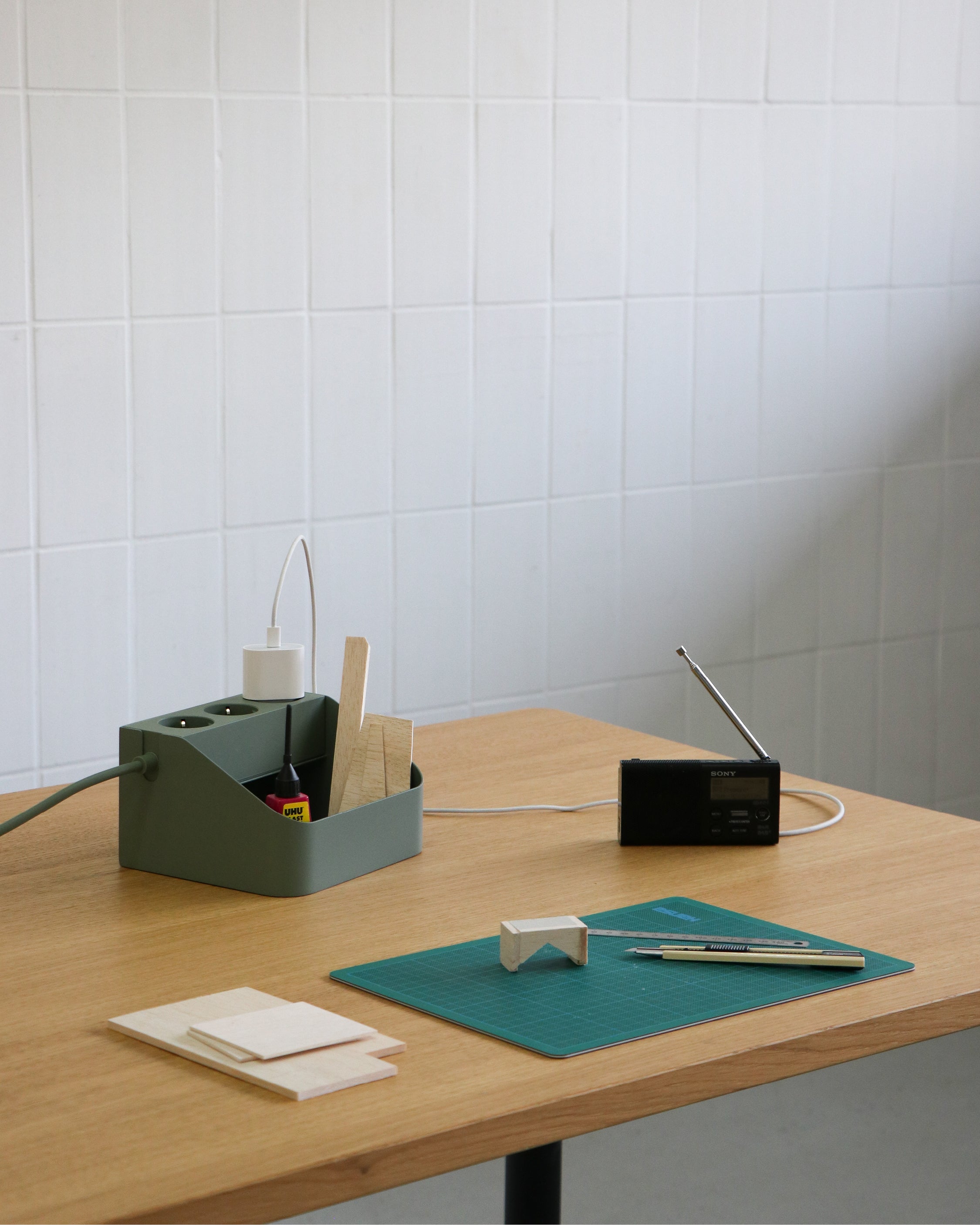 Power Bar Tray - Mossy Green