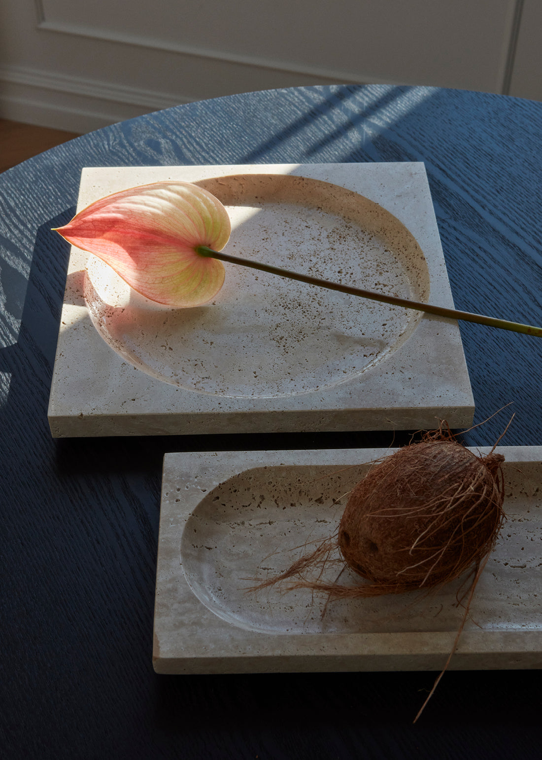 Regina Travertine Dish