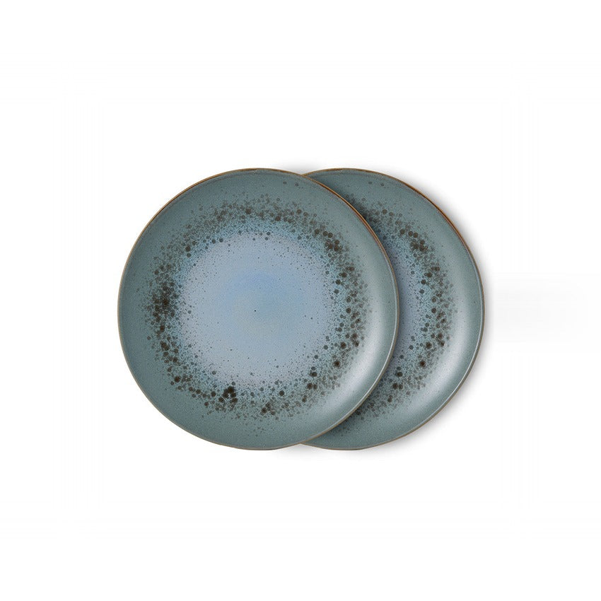 70s Ceramics – Dinner Plates, Mineral (set of 2) – HKLIVING