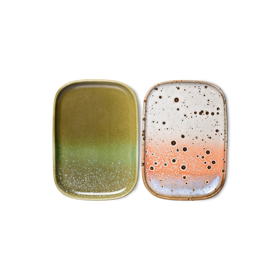 70s Ceramics – Kleine Tabletts, Atlas (2-Set) – HKLIVING
