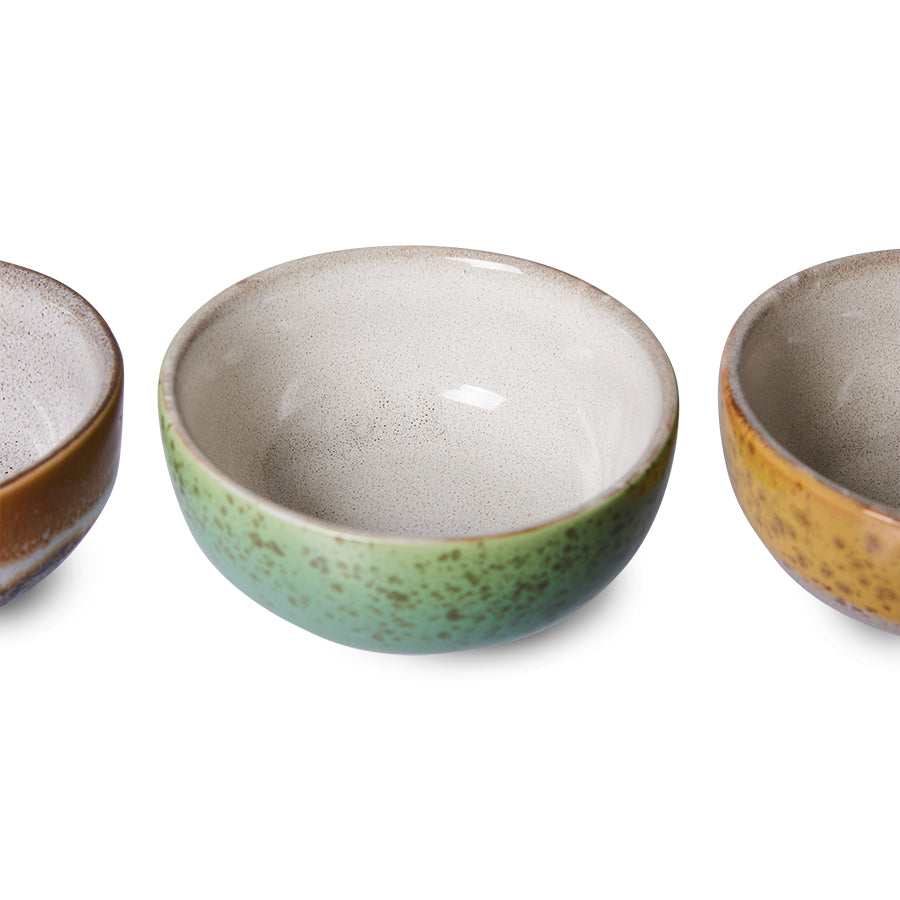 70s Ceramics – XS Bowls, Castor (set of 4) – HKLIVING – view 5