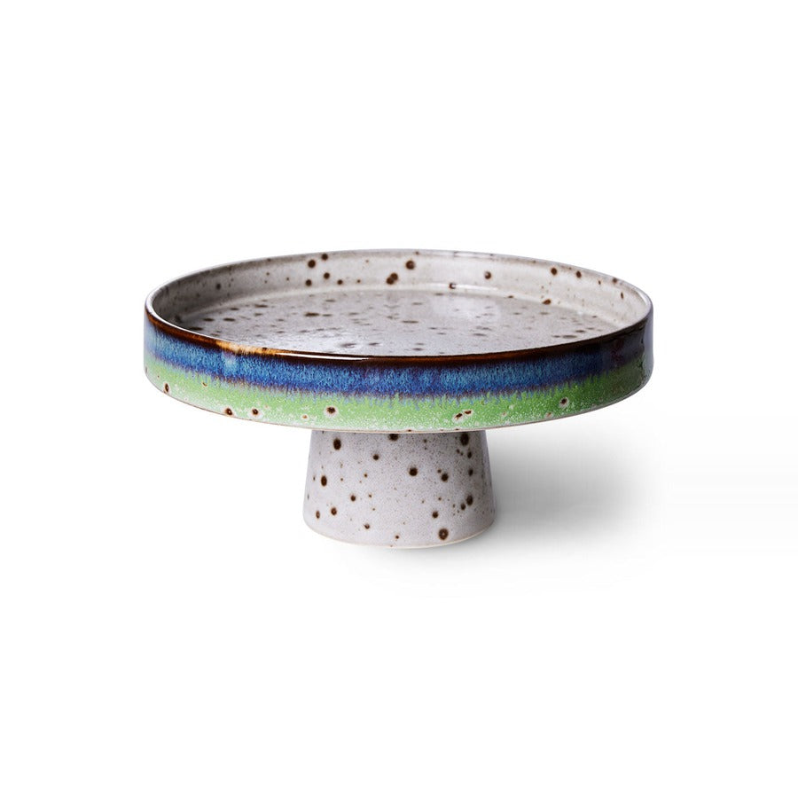 70s Ceramics – Fußschale, Comet – HKLIVING