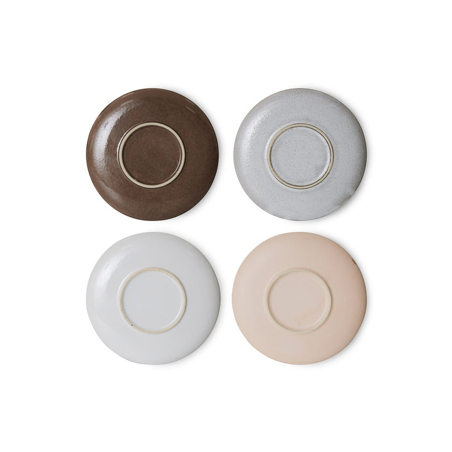 70s Ceramics – Untertassen, Big Sur (4-Set) – HKLIVING – Ansicht 7