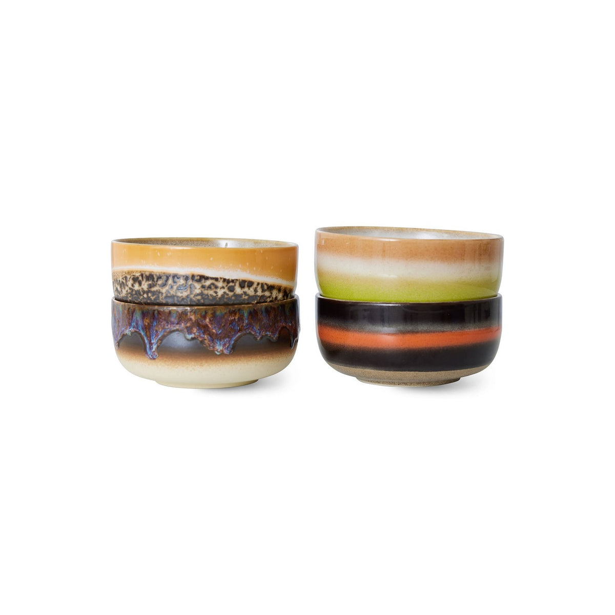 70s Ceramics – Dessertschalen, Humus (4-Set) – HKLIVING