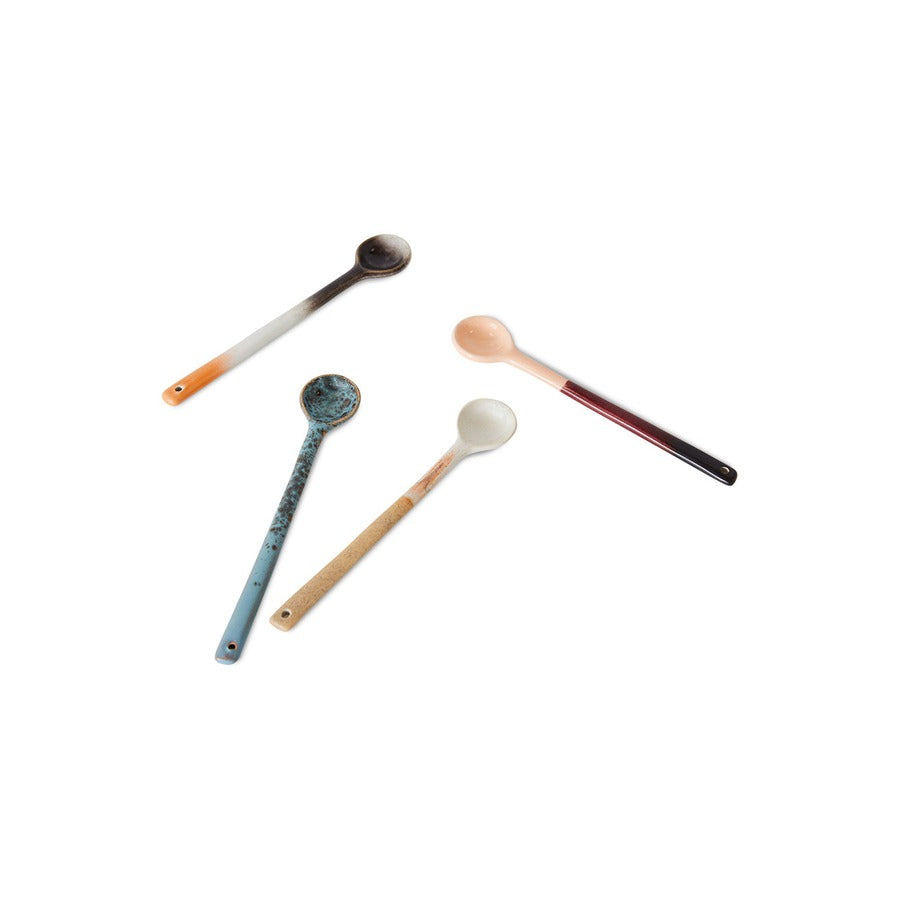 70s Ceramics – Löffel L, Breeze (4-Set) – HKLIVING – Ansicht 4