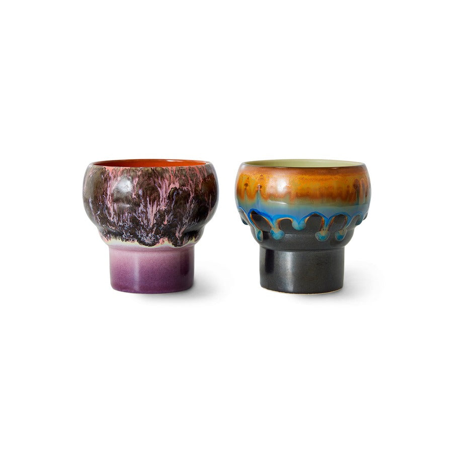 70s Ceramics – Lungotassen, Merge (2-Set) – HKLIVING