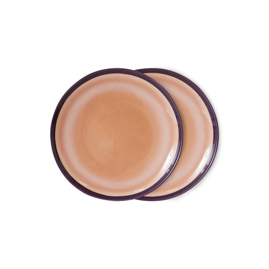 70s Ceramics – Speiseteller, Bedrock (2-Set) – HKLIVING