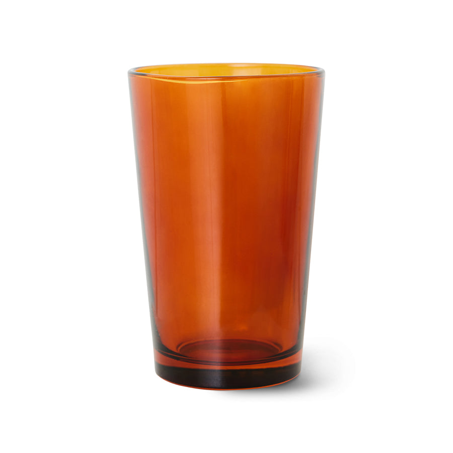 70s Glassware – Teegläser, Amber Brown (4-Set) – HKLIVING – Ansicht 3