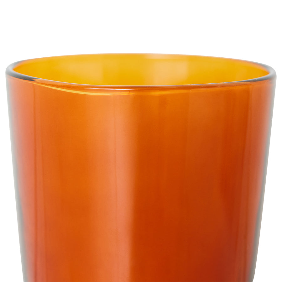 70s Glassware – Teegläser, Amber Brown (4-Set) – HKLIVING – Ansicht 4