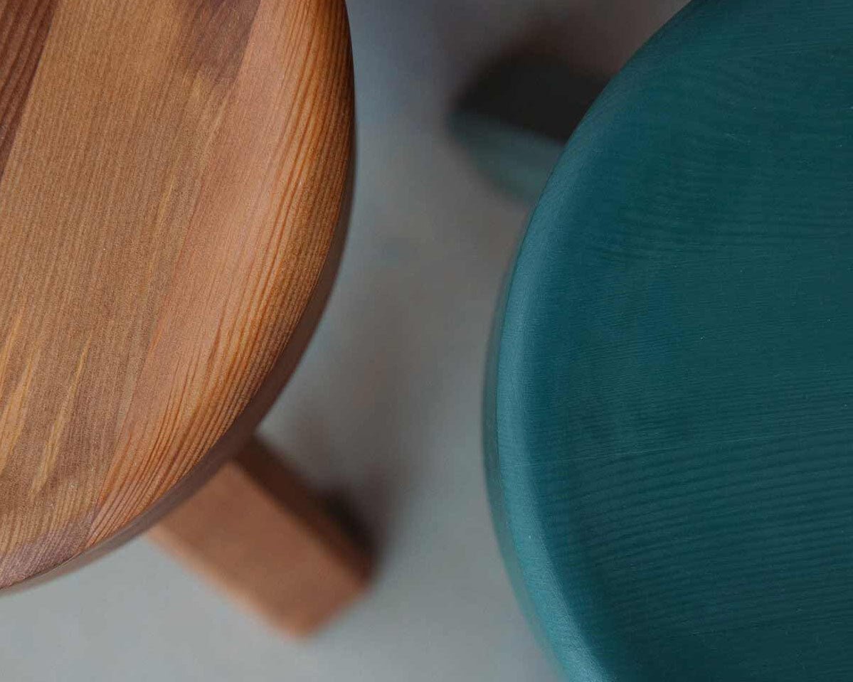 AML Stool - Green Pine Stools by Frama