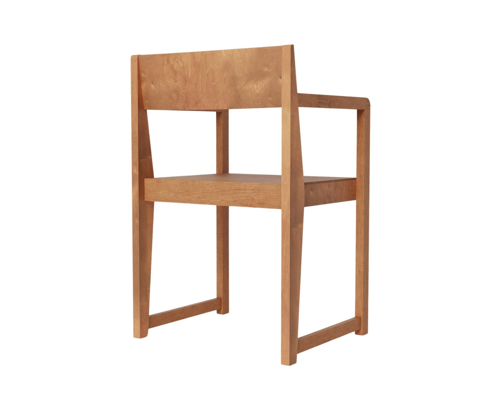 Armrest Chair 01 - Warm Brown Birch Chairs by Frama