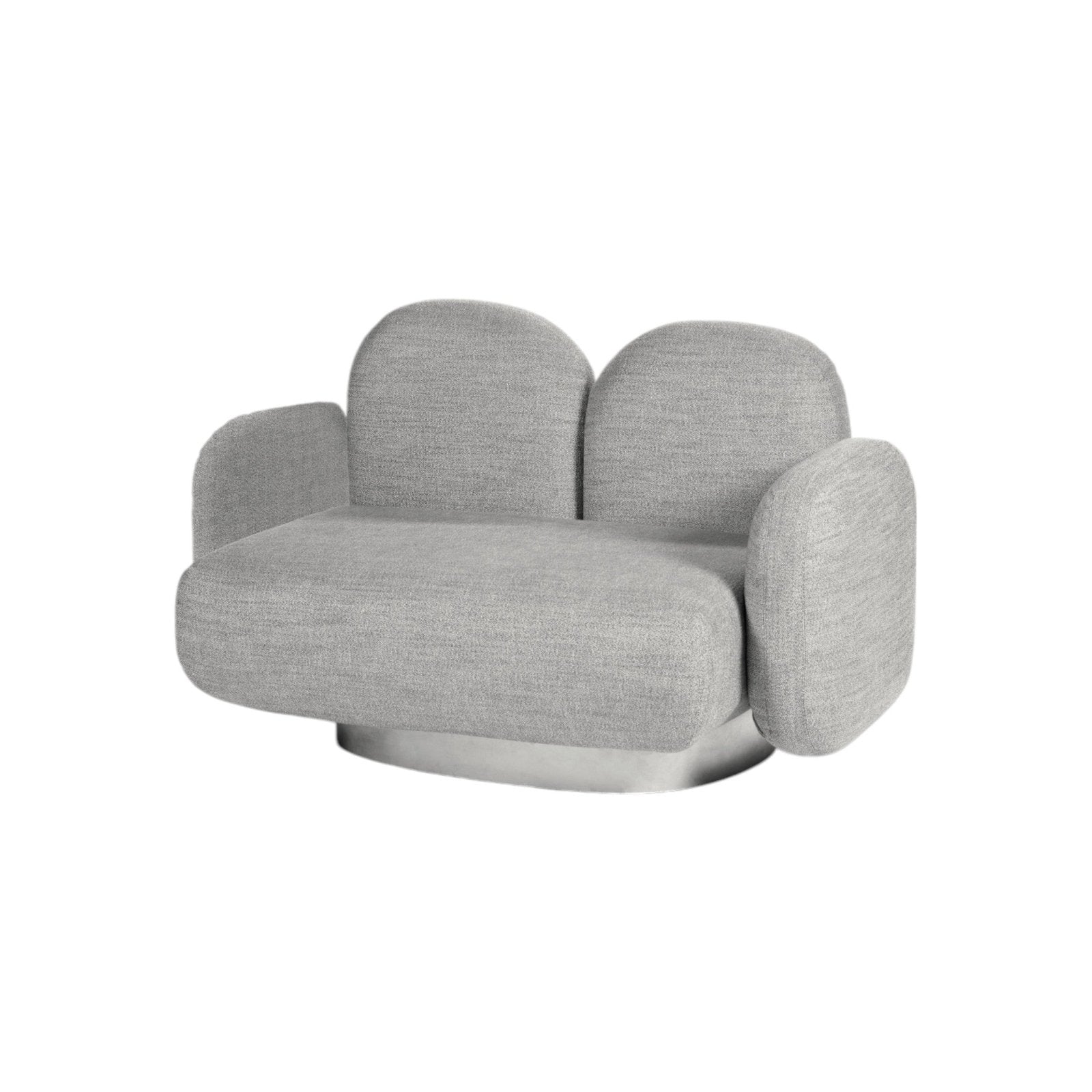 Assemble - 1 - Seat - Sofa with 2 Armrests - Gijon Grey Sofas by Valerie Objects