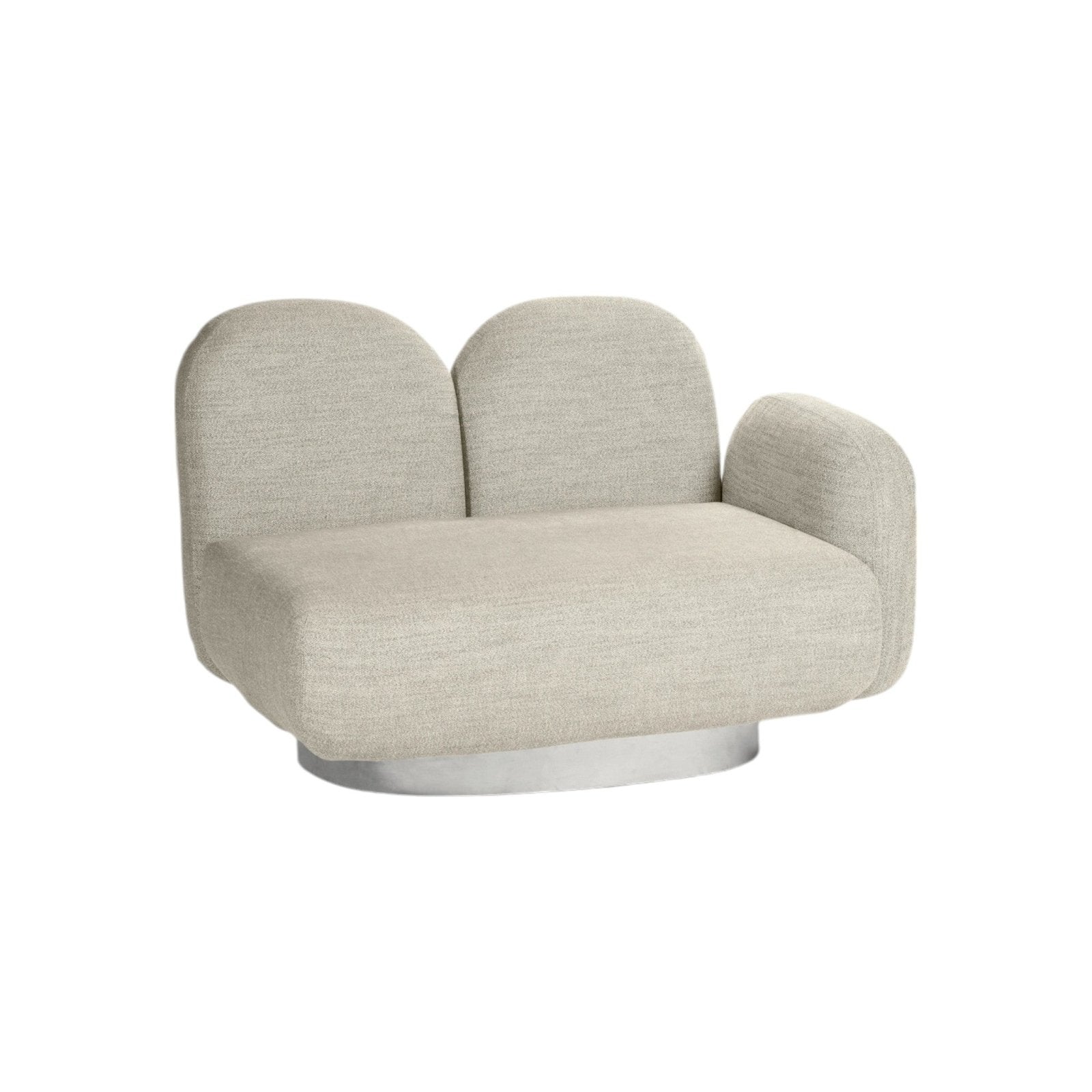 Assemble - 1 - Seat - Sofa with right Armrest - Gijon Sand Sofas by Valerie Objects