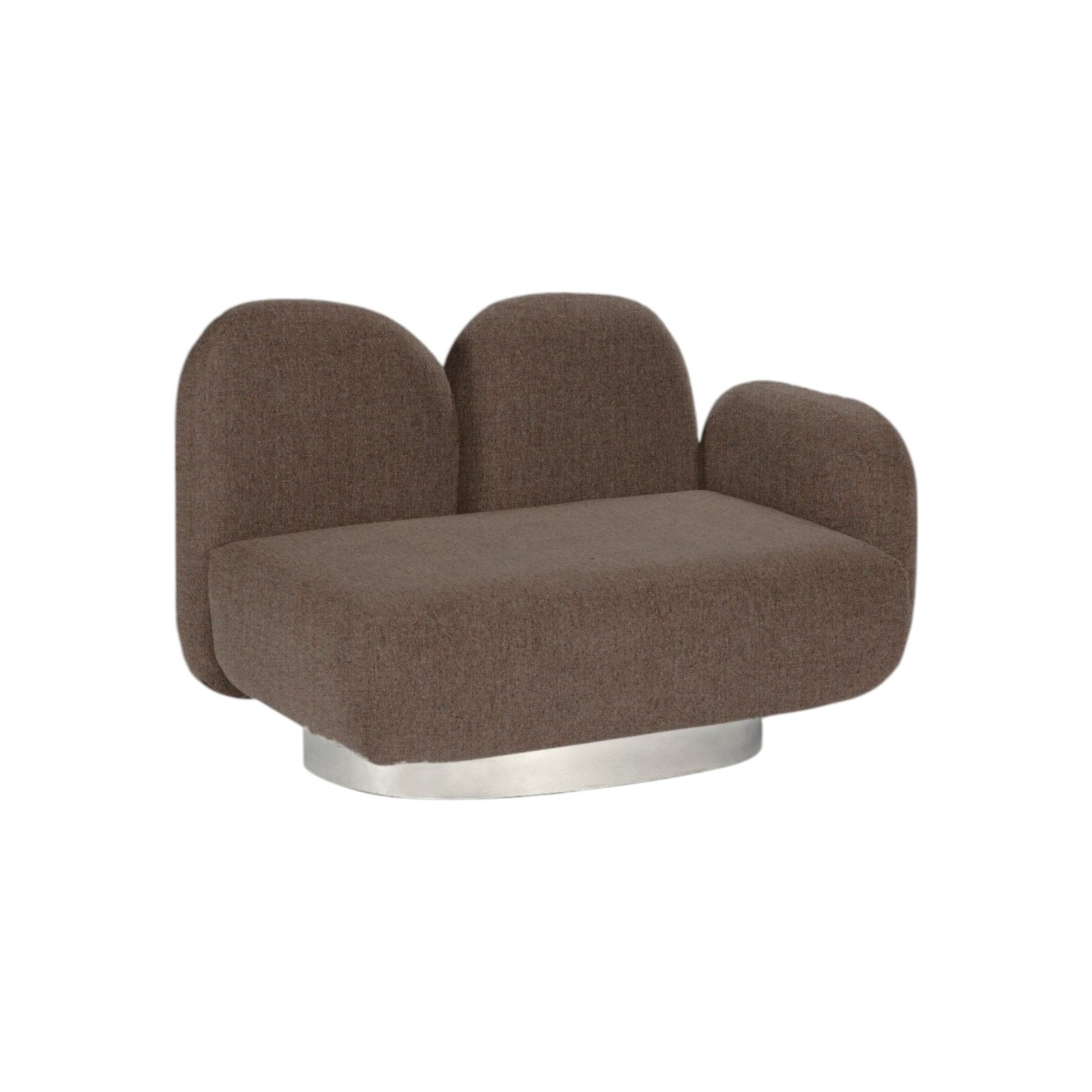 Assemble - 1 - Seat - Sofa with right Armrest - Sevo Rust Sofas by Valerie Objects