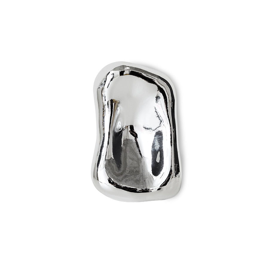 Glass sculpture chrome no.3