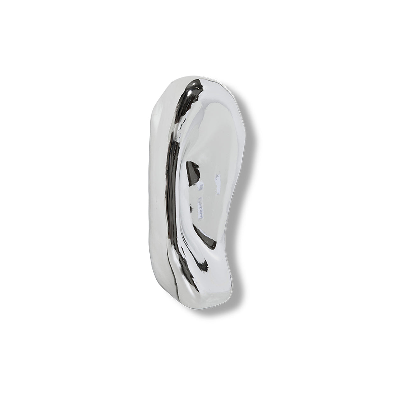 Glass sculpture chrome no.4