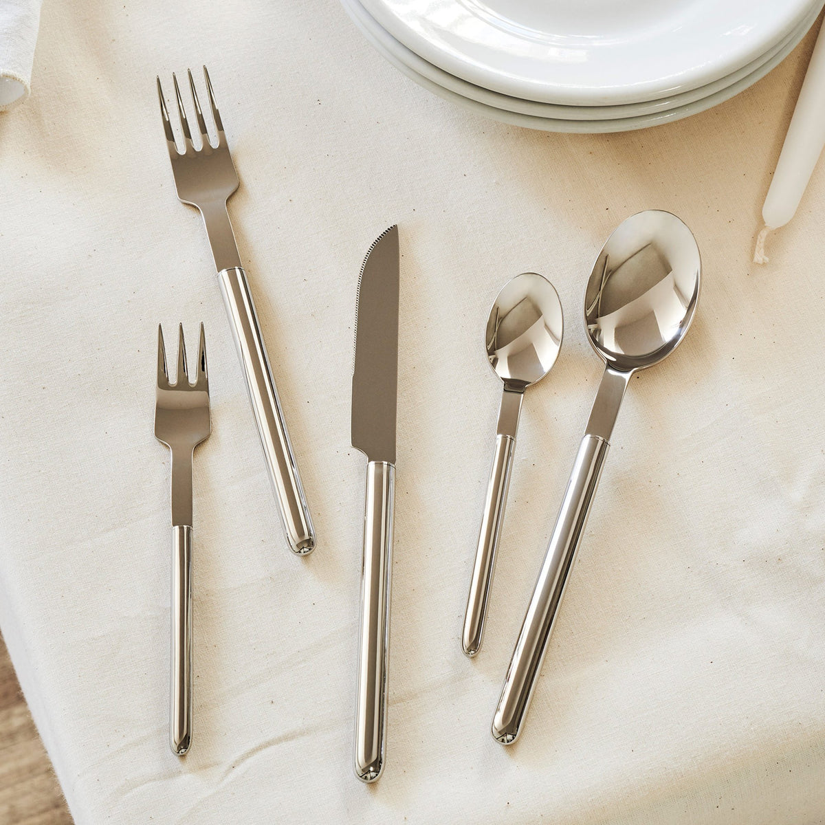 Mono Oval Besteckset, 4-teilig – Ansicht 2