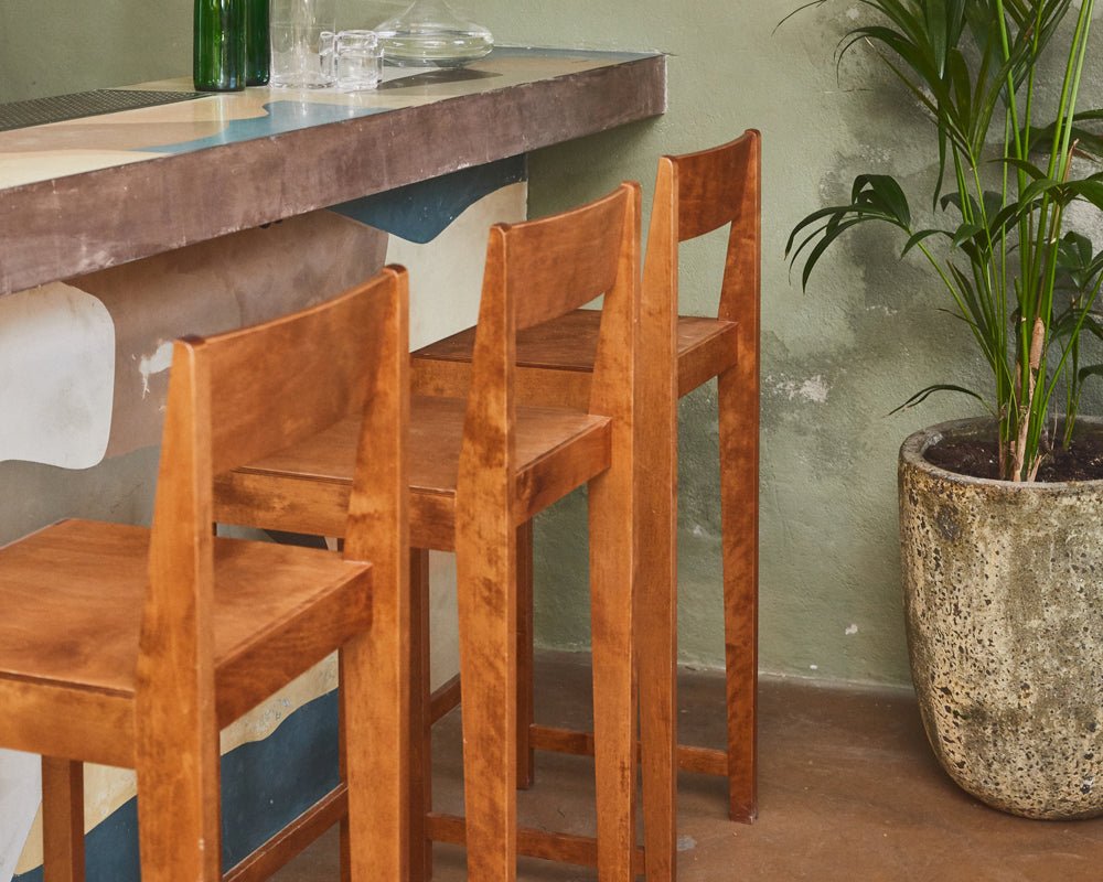 Bar Chair 01 - Warm Brown Birch - H76