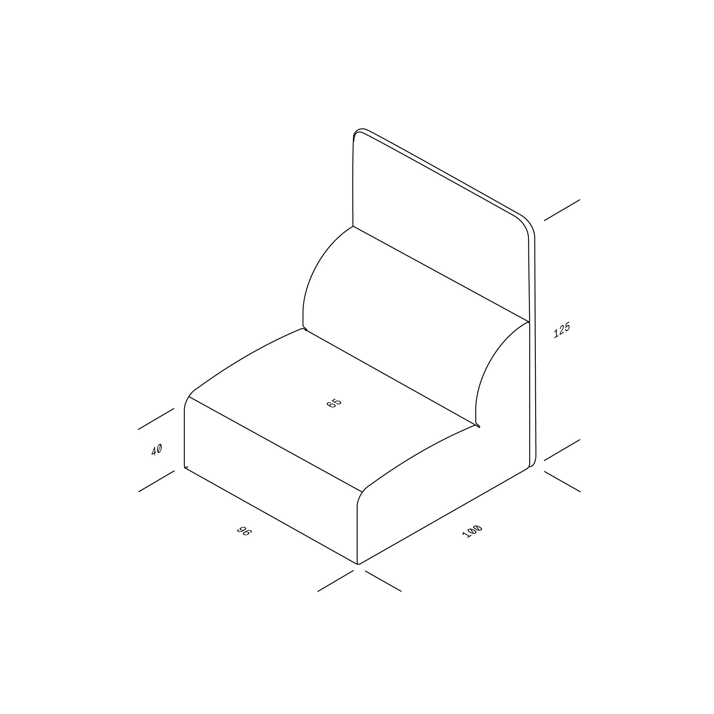 WEBER High Back Sofa