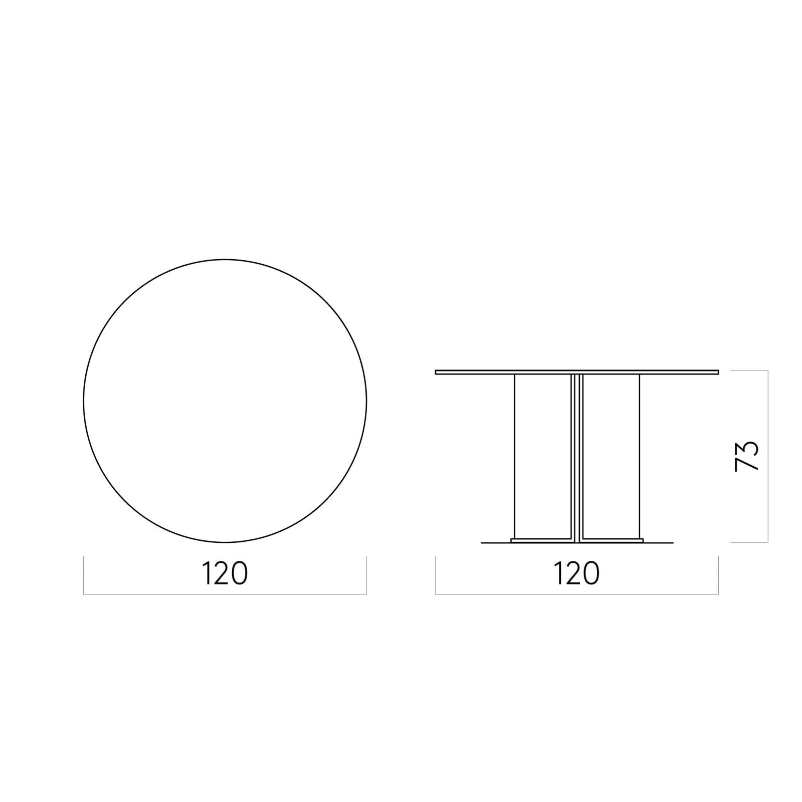 Bauhaus Dining Table Furniture by Kristina Dam Studio