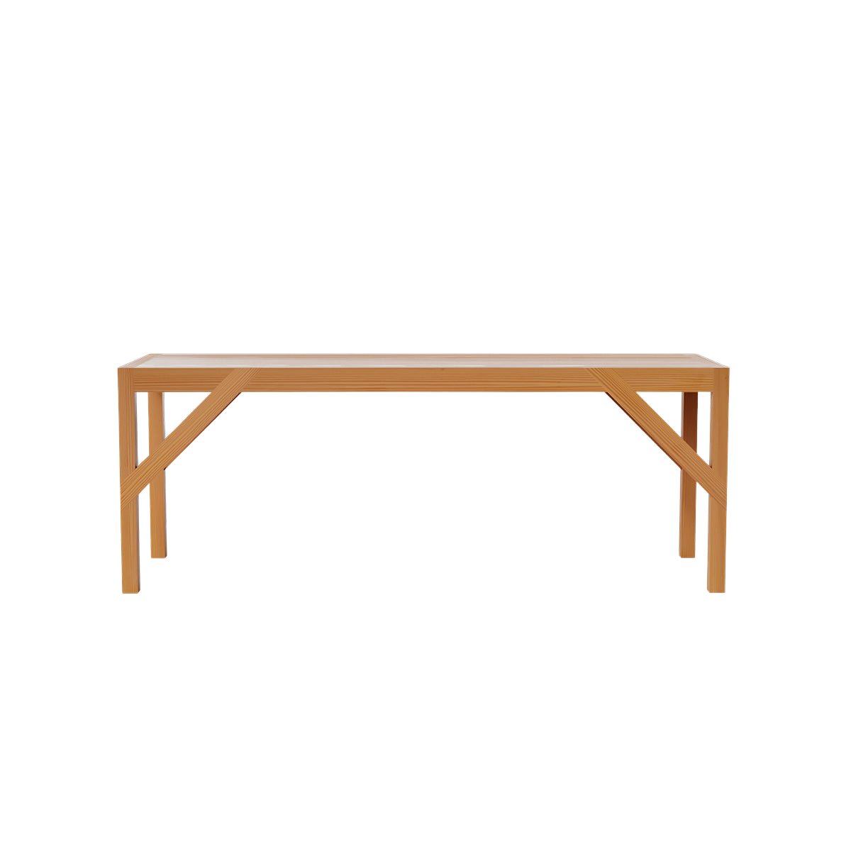 Bracket Bench - Warm Brown Pine Benches by Frama