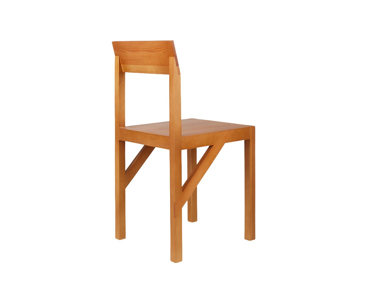 Bracket Chair - Warm Brown Pine Chairs by Frama