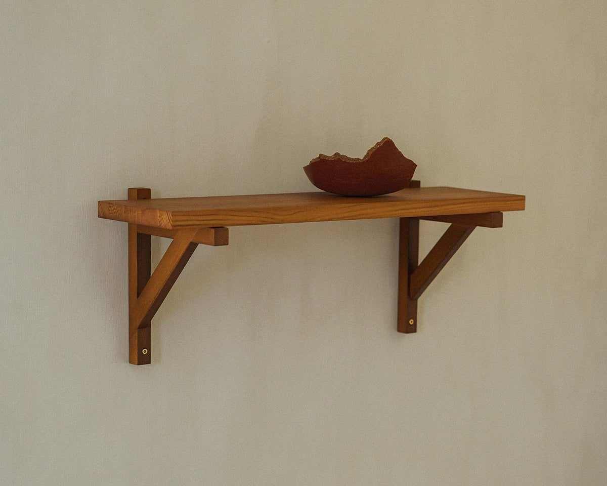 Bracket Shelf - Warm Brown Pine - Large Shelves by Frama