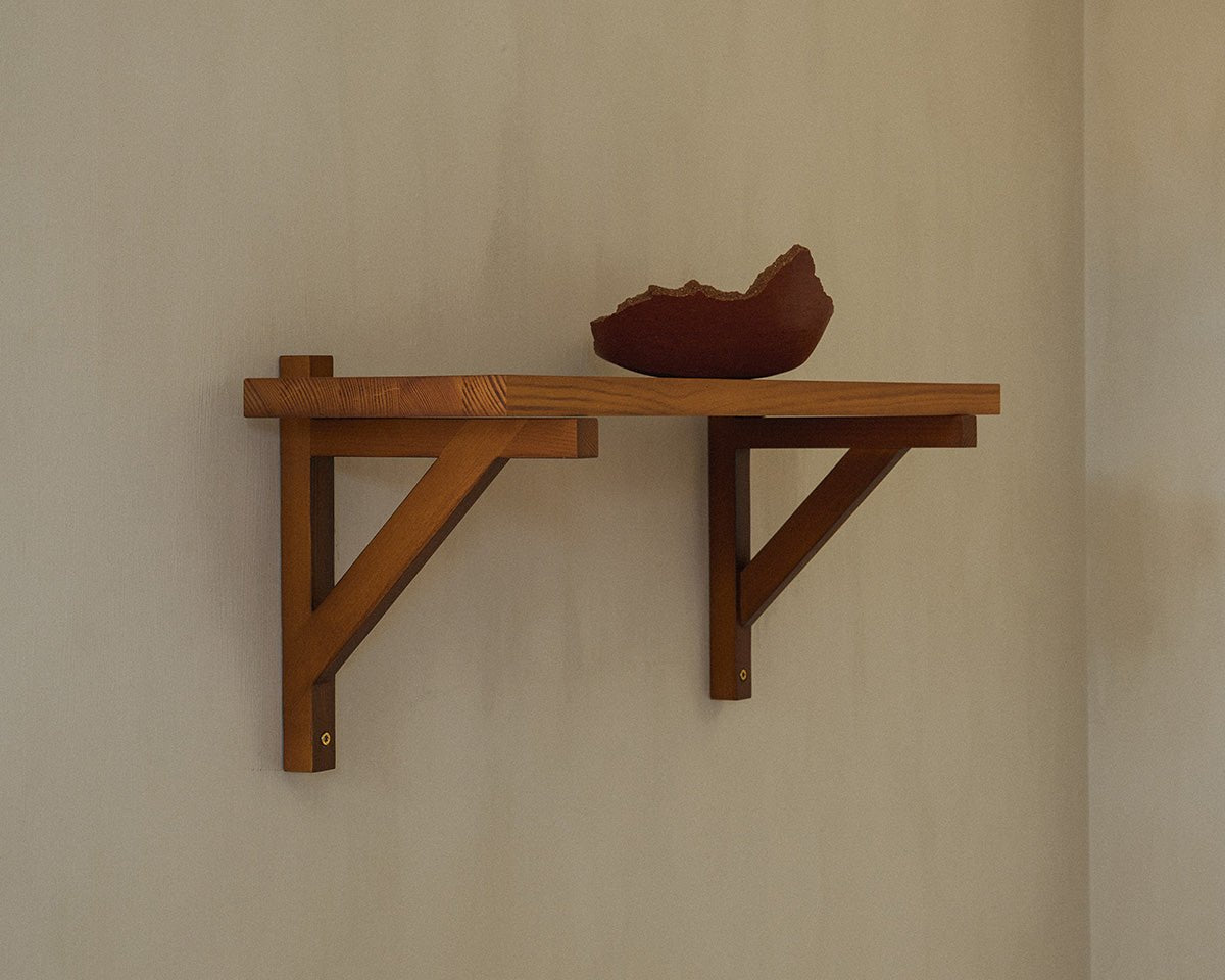 Bracket Shelf - Warm Brown Pine - Small Shelves by Frama